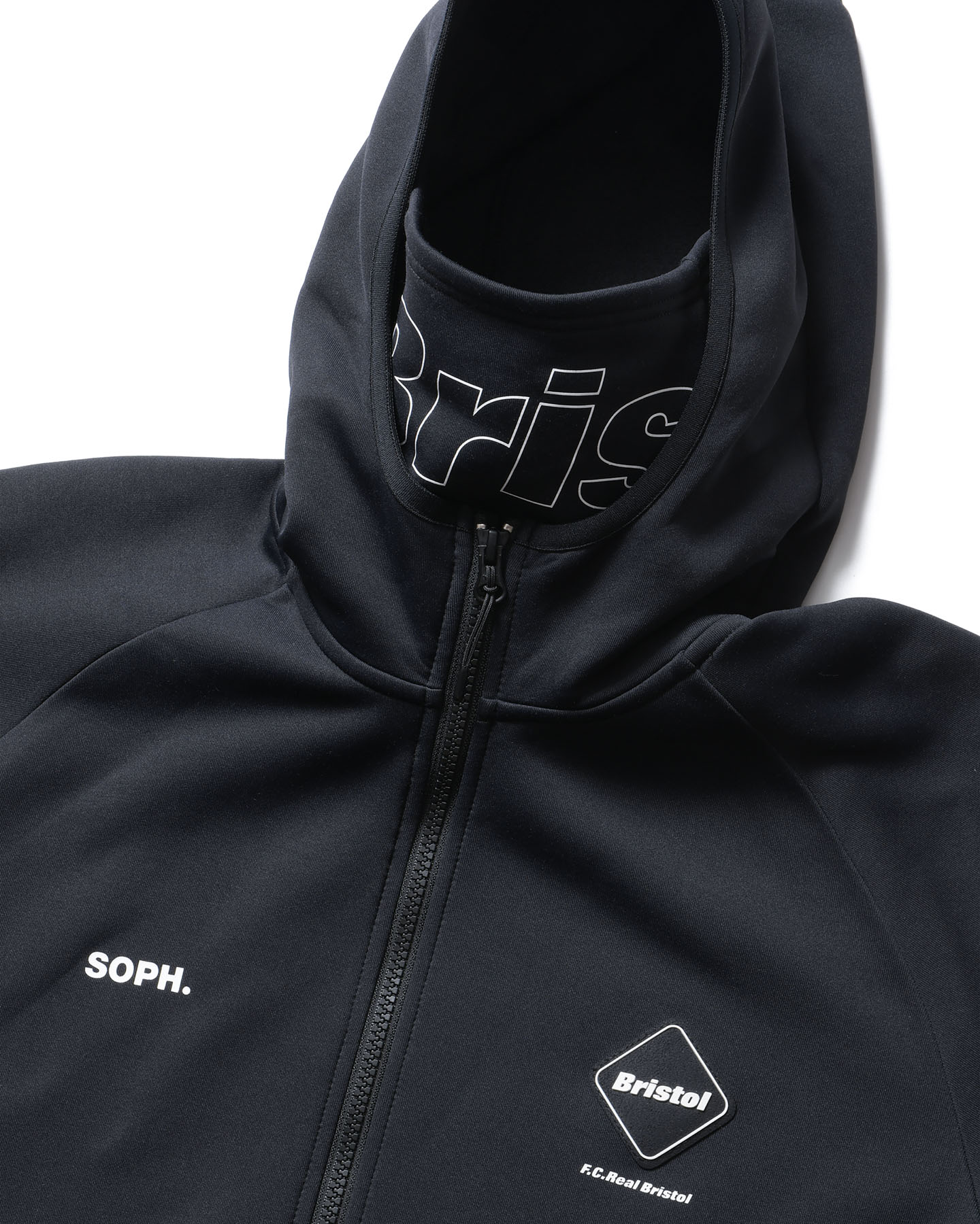 F.C.Real Bristol / STRETCH FLEECE GAITER HOODIE (Black) ゲイター